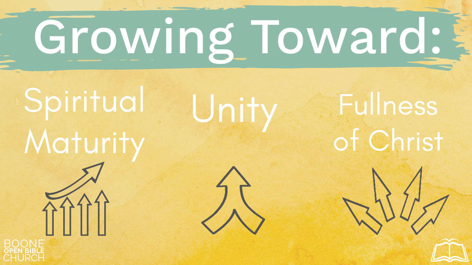 Growing Toward: Spiritual Maturity, Unity, Fullness of Christ